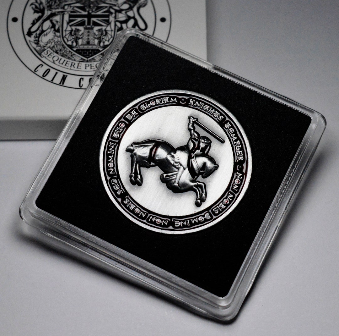 MASONIC MASON FRATERNAL ORDER OF THE FREEMASON ENGRAVABLE 1.75" CHALLENGE COIN E - Foto 7