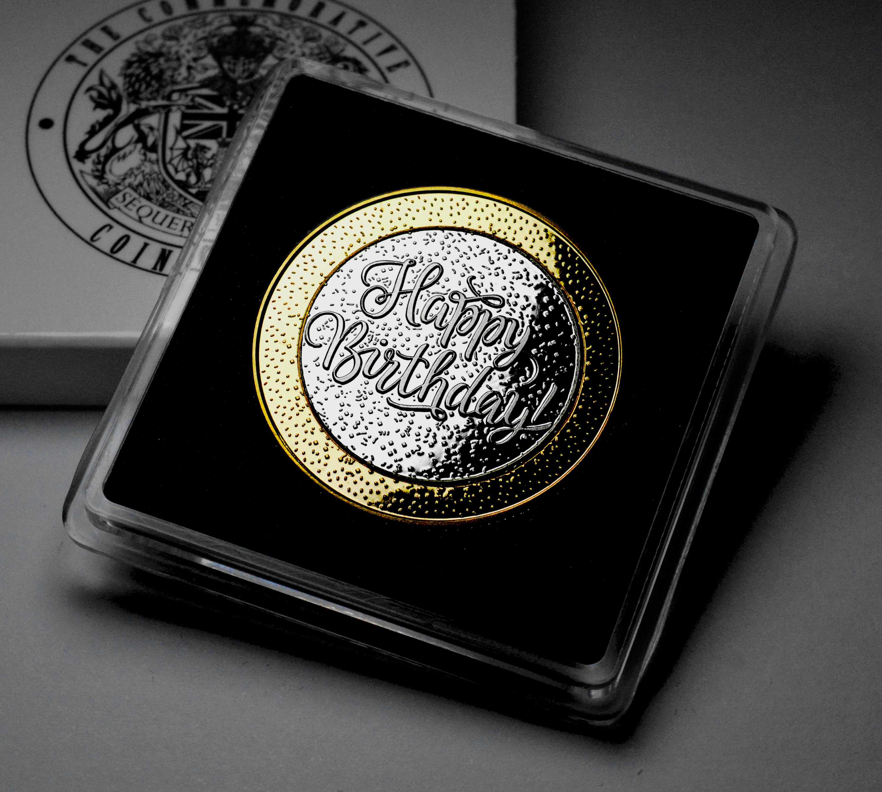 80th Birthday Dual Metal Silver &amp; 24ct Gold Commemorative in Gift