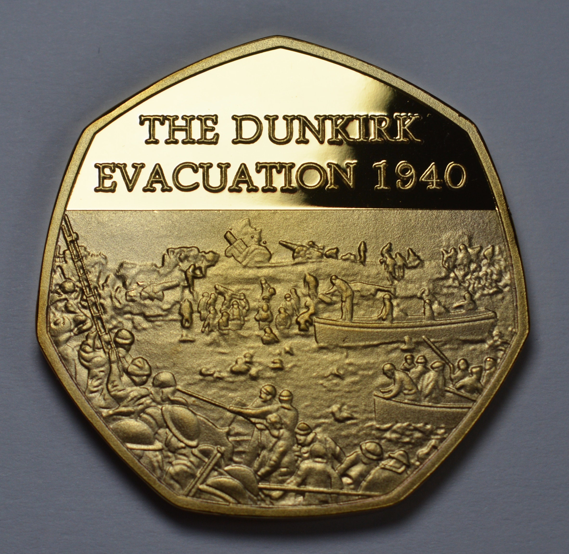 thumbnail image 2 of Pair Of 2020 Dunkirk Evacuation Commemorative 50p Coins – Operation Dynamo, WW2, 1940 2 of 6