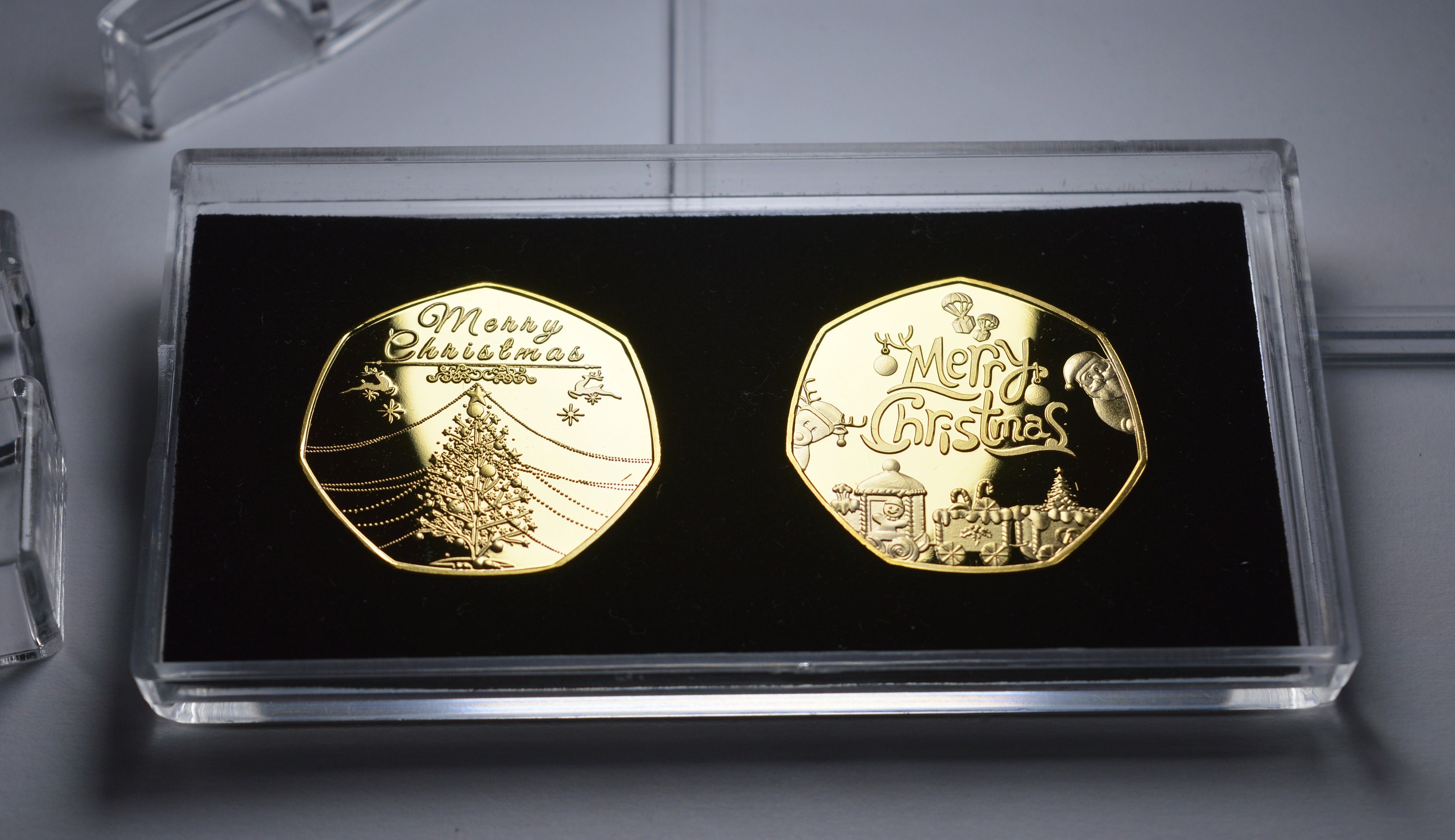 Jack The Ripper 50p Coins – 3 Commemoratives In Silver & Gold Display Case