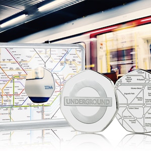 2018 LONDON UNDERGROUND .999 Silber Gedenkschmuck im Etui. U-Bahn/Tube/Zug/TFL