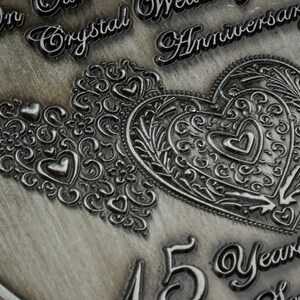 Our 15th Crystal Wedding Anniversary Medal - Long/distinguished Service
