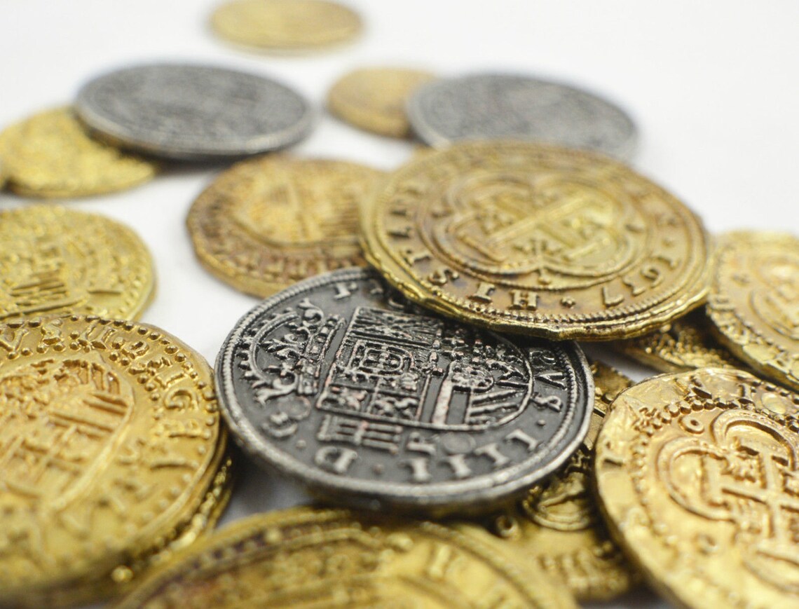 Superb Job Lot 20 Spanish Gold/silver Doubloons Pieces of 8 Etsy