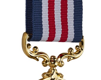 Medaglia Regalo Larius Per 50 Anni Di Matrimonio | In Oro Con Colletto, Testo Personalizzabile - &Oslash; 70 Mm