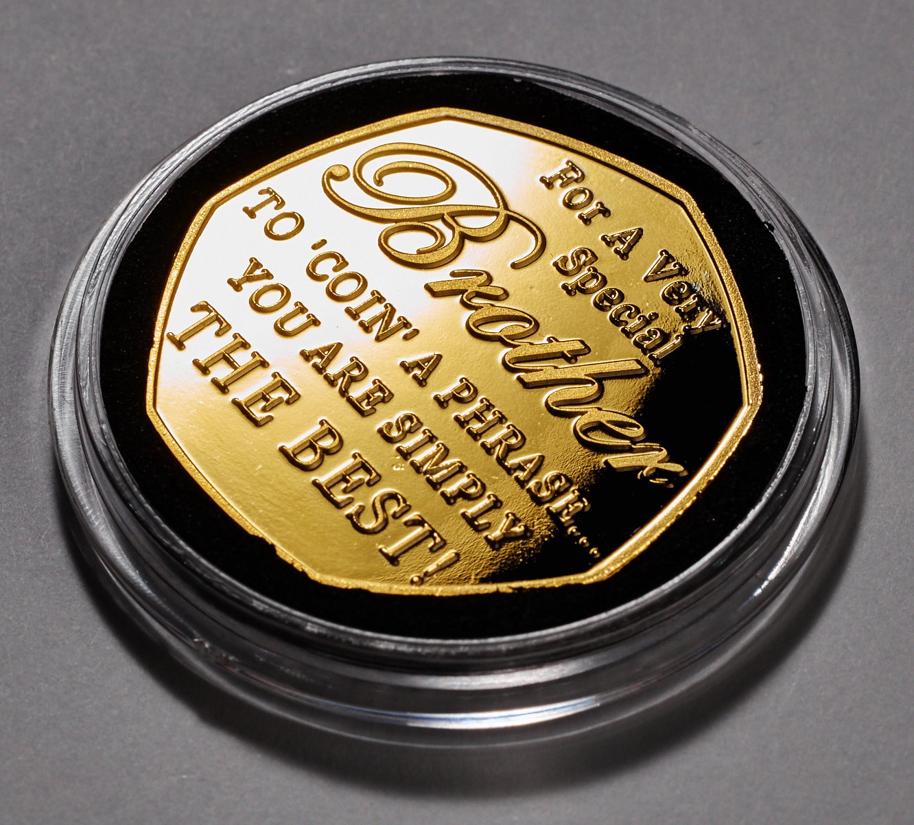 Happy Birthday Commemorative in Capsule - for a Very Special Brother ...