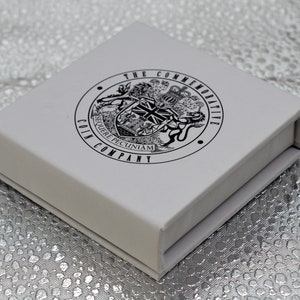 Gloednieuwe munt/herdenkingsgeschenk/presentatie/displaydoos/doos met capsule - The Commemorative Coin Company.