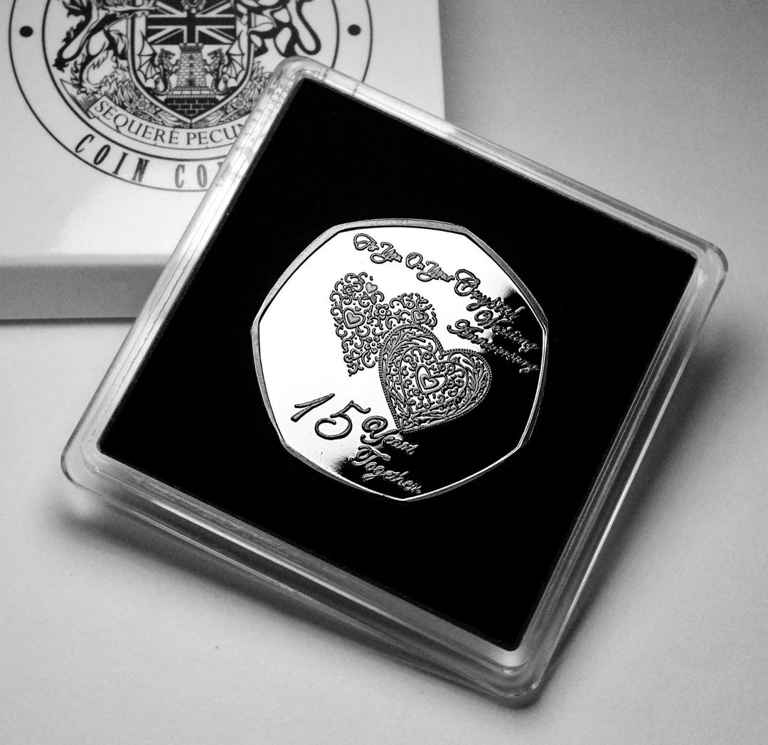 On YOUR 15th Crystal WEDDING ANNIVERSARY Silver Commemorative. Gift ...