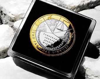 Marcus Aurelius Stoic/Stoicism Dual Metal Silver & 24ct Gold Commemorative Coin. Gift/Presentation Case. Token/Memento Gift/Present