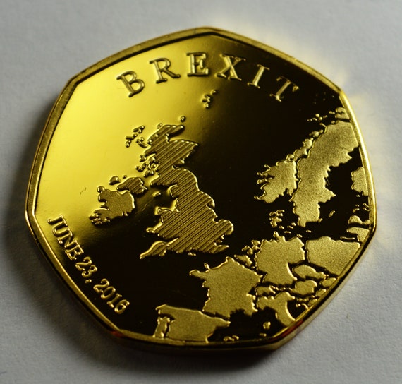 BREXIT COIN June 2016 Silver Plated Commemorative Coins Collectible-Giftss/"