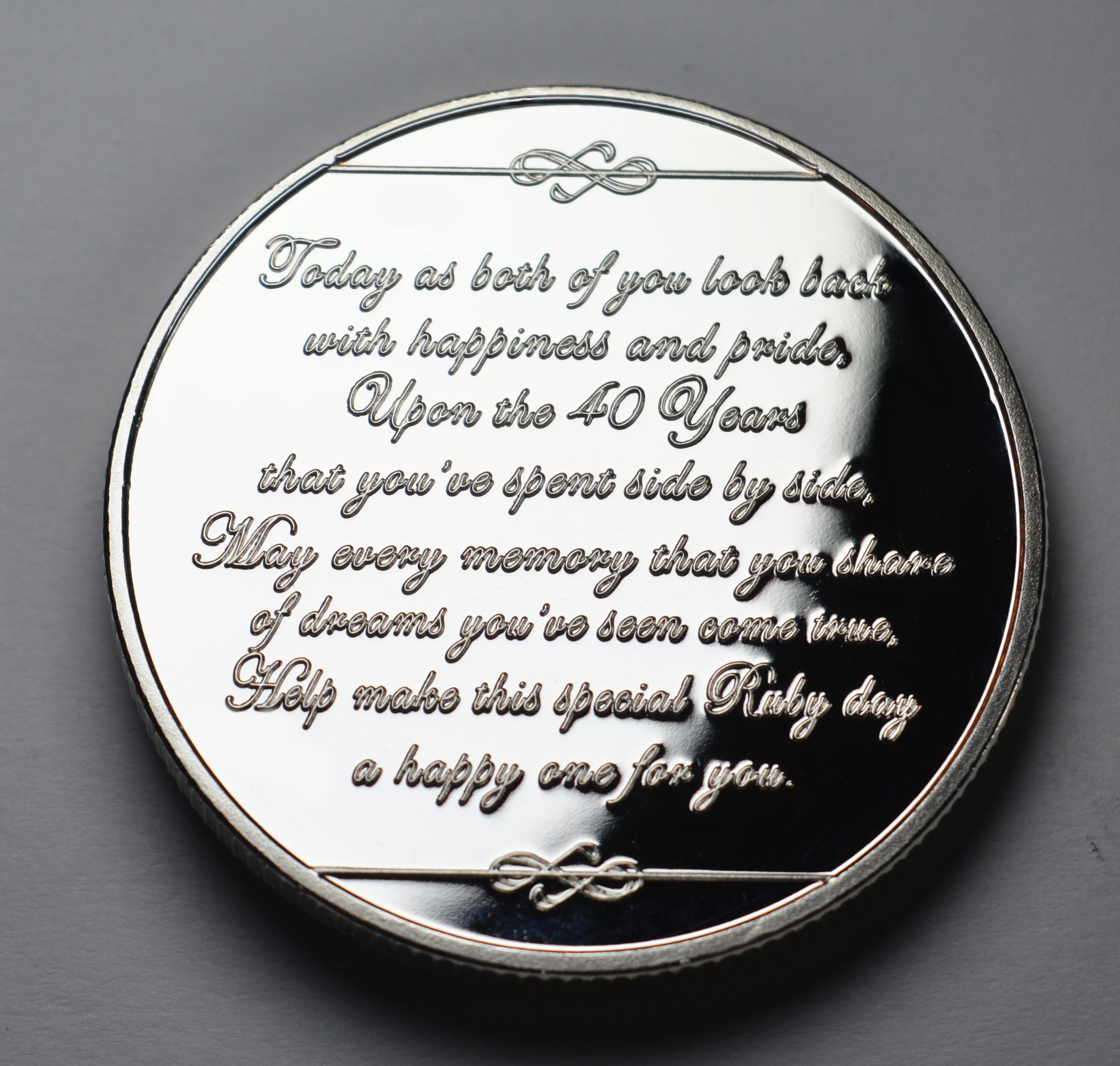 40th Ruby Wedding Anniversary Silver Commemorative With Inlaid Etsy 日本 40th Ruby Wedding Anniversary Silver Commemorative With Inlaid Etsy 日本