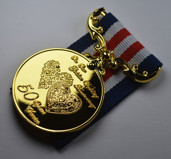 50th Golden Wedding Anniversary Medal for Long/distinguished