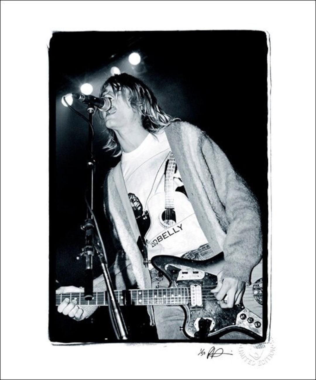 カート・コバーン、ニルヴァーナ - オリジナル限定版プリント - Etsy 日本