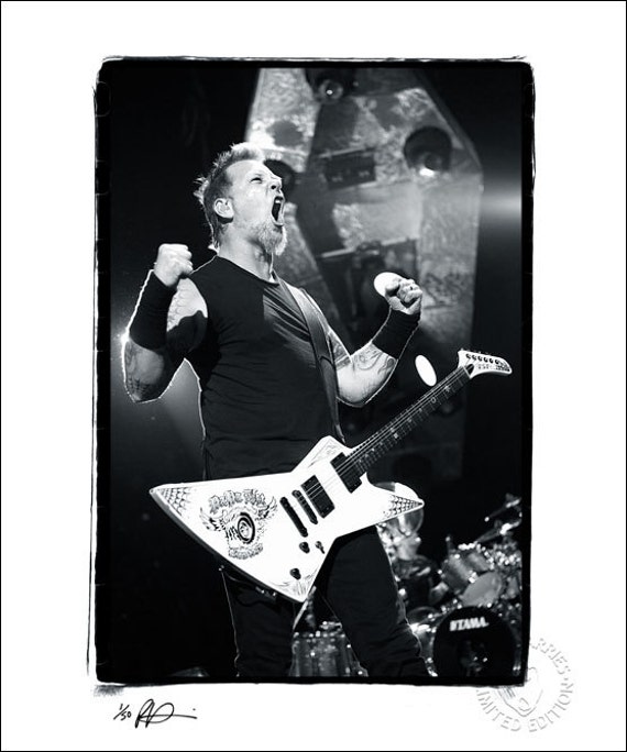 James Hetfield Metallica Original Limitierte Auflage Etsy