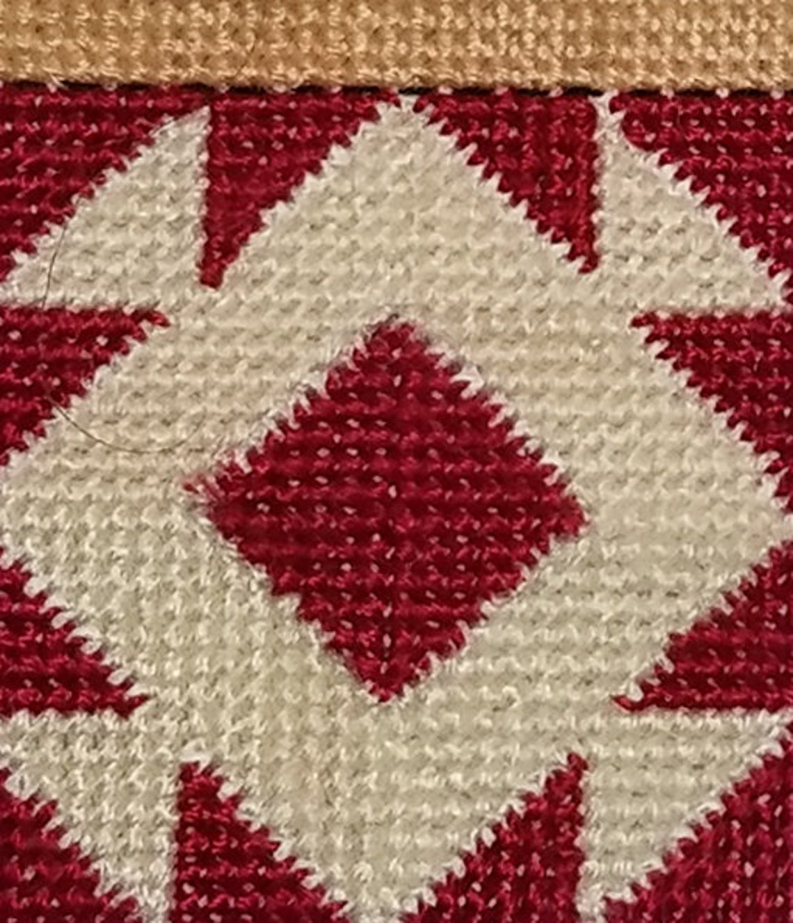 Cross Stitch Pattern Quilt Block Mosaic old Red Etsy
