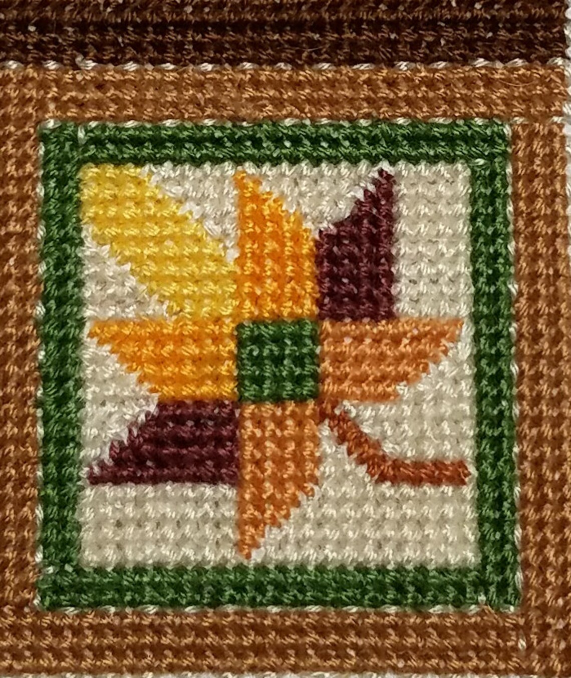 Cross Stitch Pattern Quilt Block Maple Leaf autumn Etsy