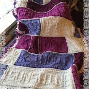 CROCHET PATTERN A day without crocheting bobble stitch blanket