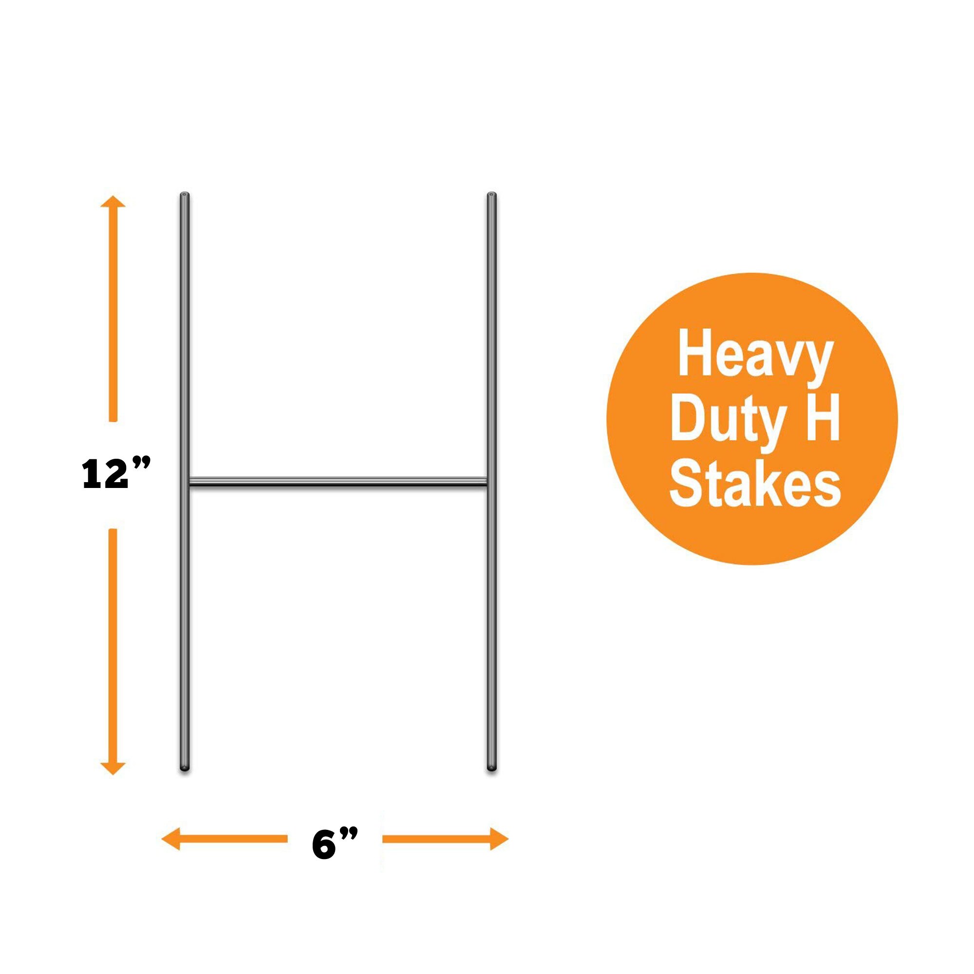 VIBE INK 2 Pack of Large 24 x 18 for Sale Yard or Lawn Signs Double Sided Include 24 Heavy Duty H-Stake Metal Wire Stands VIBE INK 2 Pack of Large 24 x 18 for Sale Yard or Lawn Signs Double Sided Include 24 Heavy Duty H-Stake Metal Wire Stands
