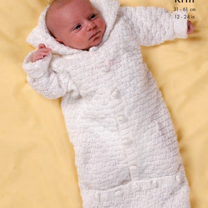 Baby Knitting Pattern: Sweater, Jacket & Sleeping Bag (PDF Download)