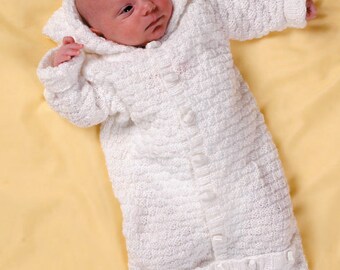 Baby Knitting Pattern Sweater, Jacket and Sleeping Bag in DK Prem - 2 yrs (downloadable PDF)