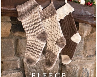 Christmas Eve Crochet Stockings Crochet Pattern (Downloadable PDF)