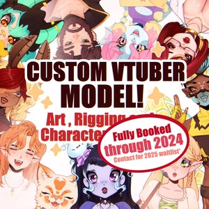 Custom Vtuber Model (Live 2d, Art and Rigging)