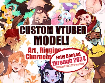 Custom Vtuber Model (Live 2d, Art and Rigging)