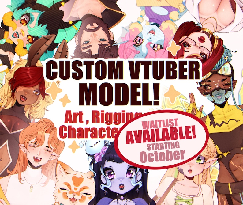 Custom Vtuber Model (Live 2d, Art and Rigging) image 1