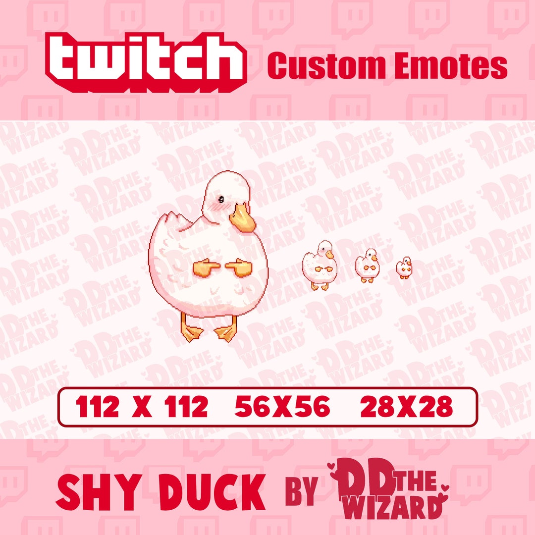 Twitch Emote- Shy Duck - Etsy Poland