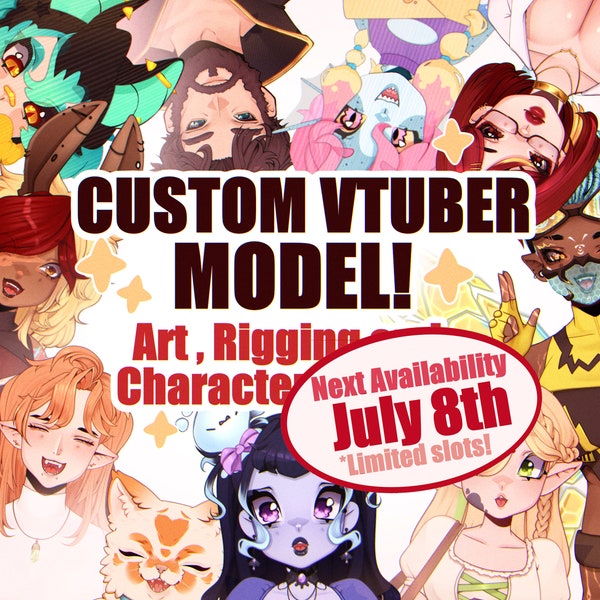 Custom Vtuber Model (Live 2d, Art and Rigging)