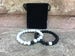 Distance Bracelets - Black And White Matching Pair - Long Distance - For Friendships/relationships/couples - His/Hers FREE U.S SHIPPING! 