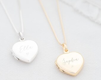 Silver Name Locket Etsy