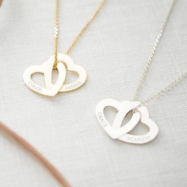 Sterling Silver Infinity Heart Personalised Necklace • Infinity Jewellery • Gift For Her • Birthday Gift • Bloom Boutique