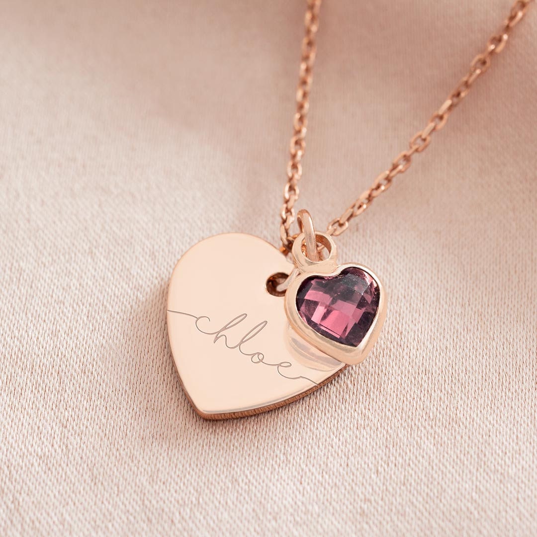 Custom Mother and Child Upside Down Heart Necklace With Engraved Name -  LemonsAreBlue