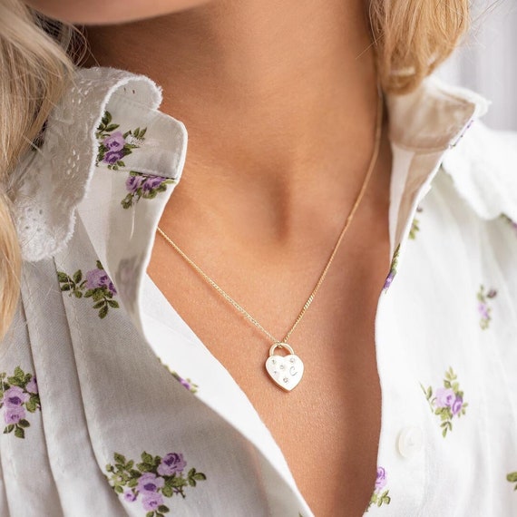 Padlock Necklace | Caitlyn Minimalist