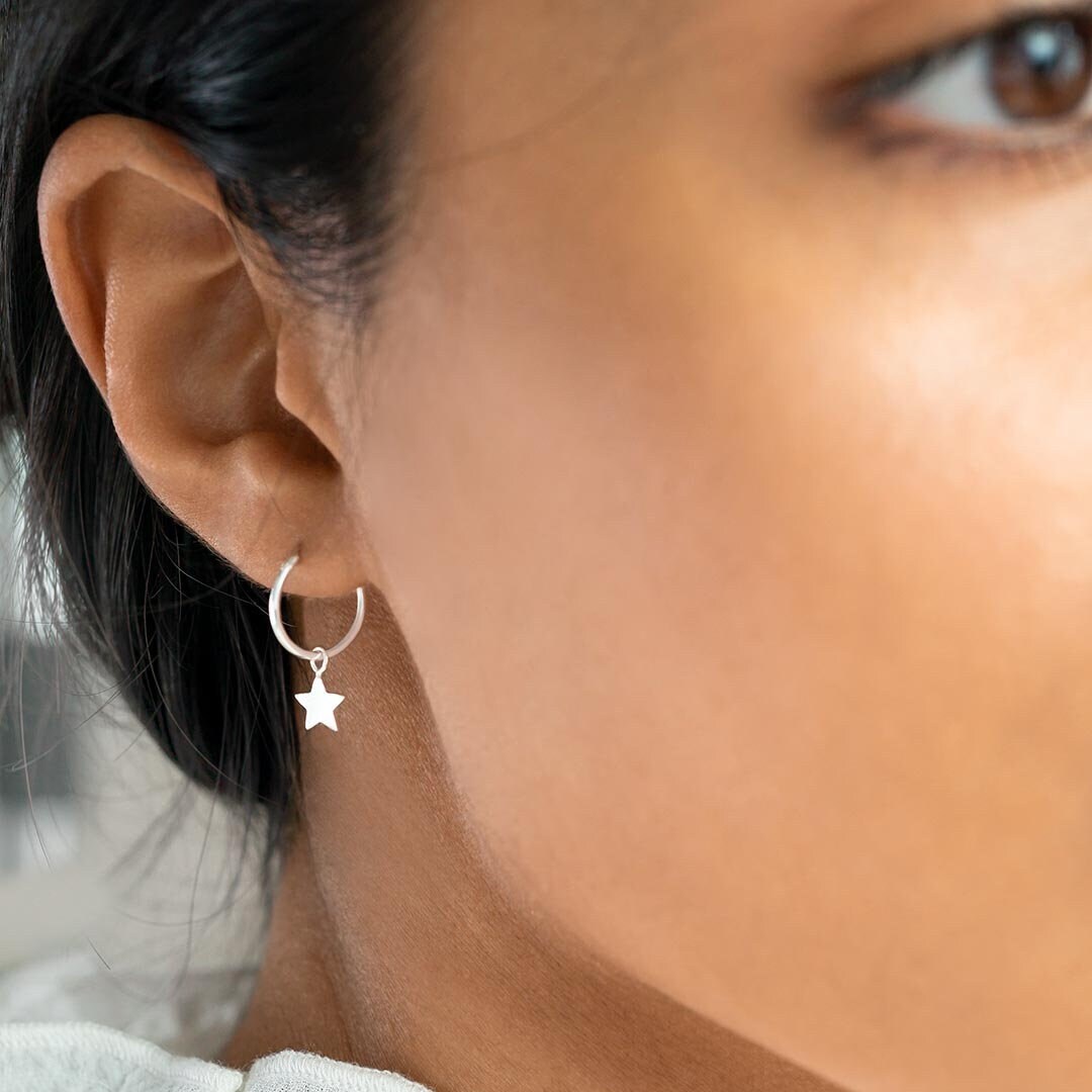 Star hoop earrings pura vida sale