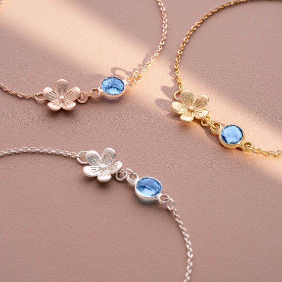 Bloom birthstone bracelet discount