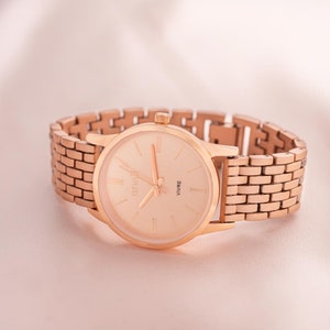 Vivre Personalised Ladies Watch Minimalist Watch Gift For Her Wedding Gift Bloom Boutique image 4