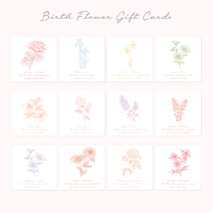 birth flower gift cards key