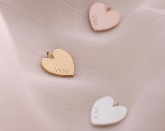 10mm Heart Charm for Jewellery Making • Personalised Jewellery • Gift For Her • Birthday Gift • Bloom Boutique