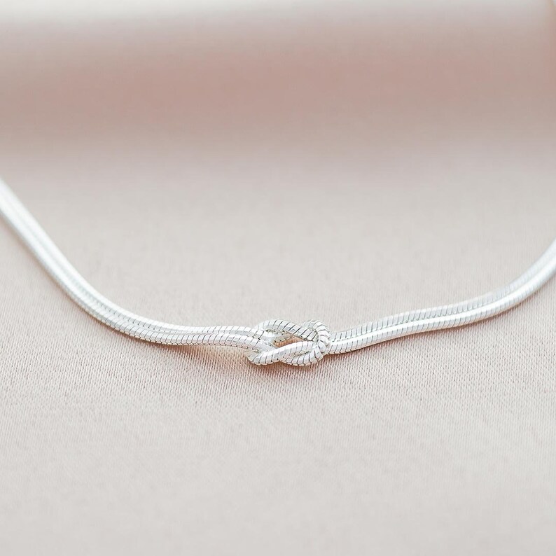 Sterling Silver Infinity Knot Personalised Bracelet