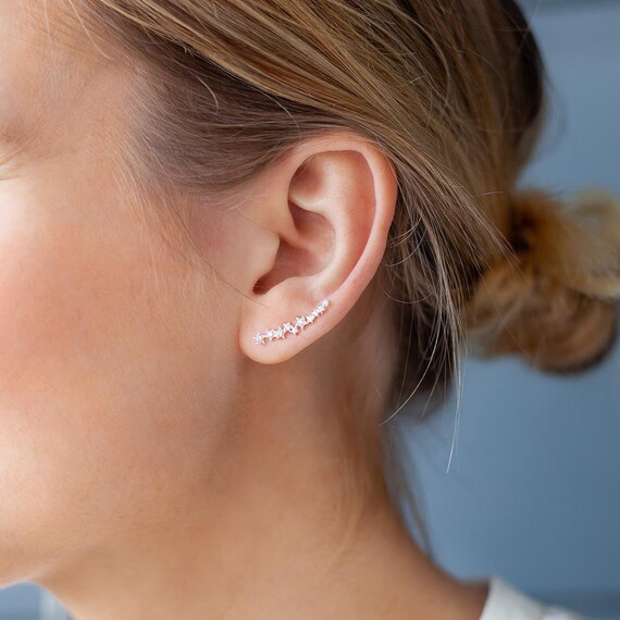 Crystal climber earrings sale