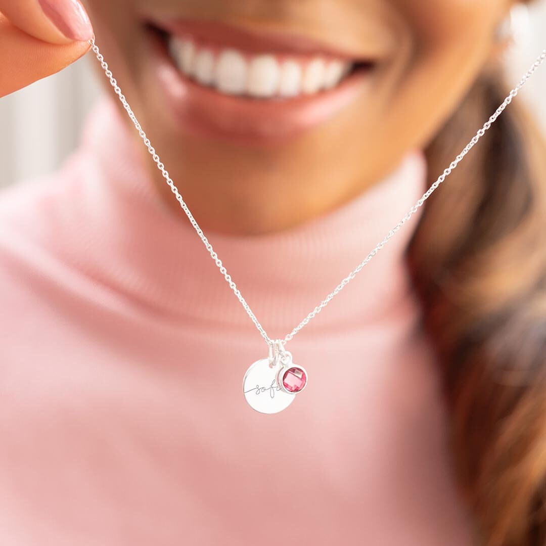 Esme Initial Birthstone Personalised 