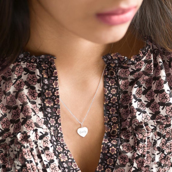 Personalised heart necklace with picture deals