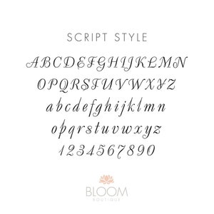 Script Style Font Key