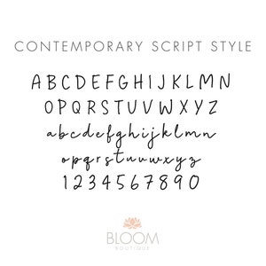 Contemporary Font Text Key