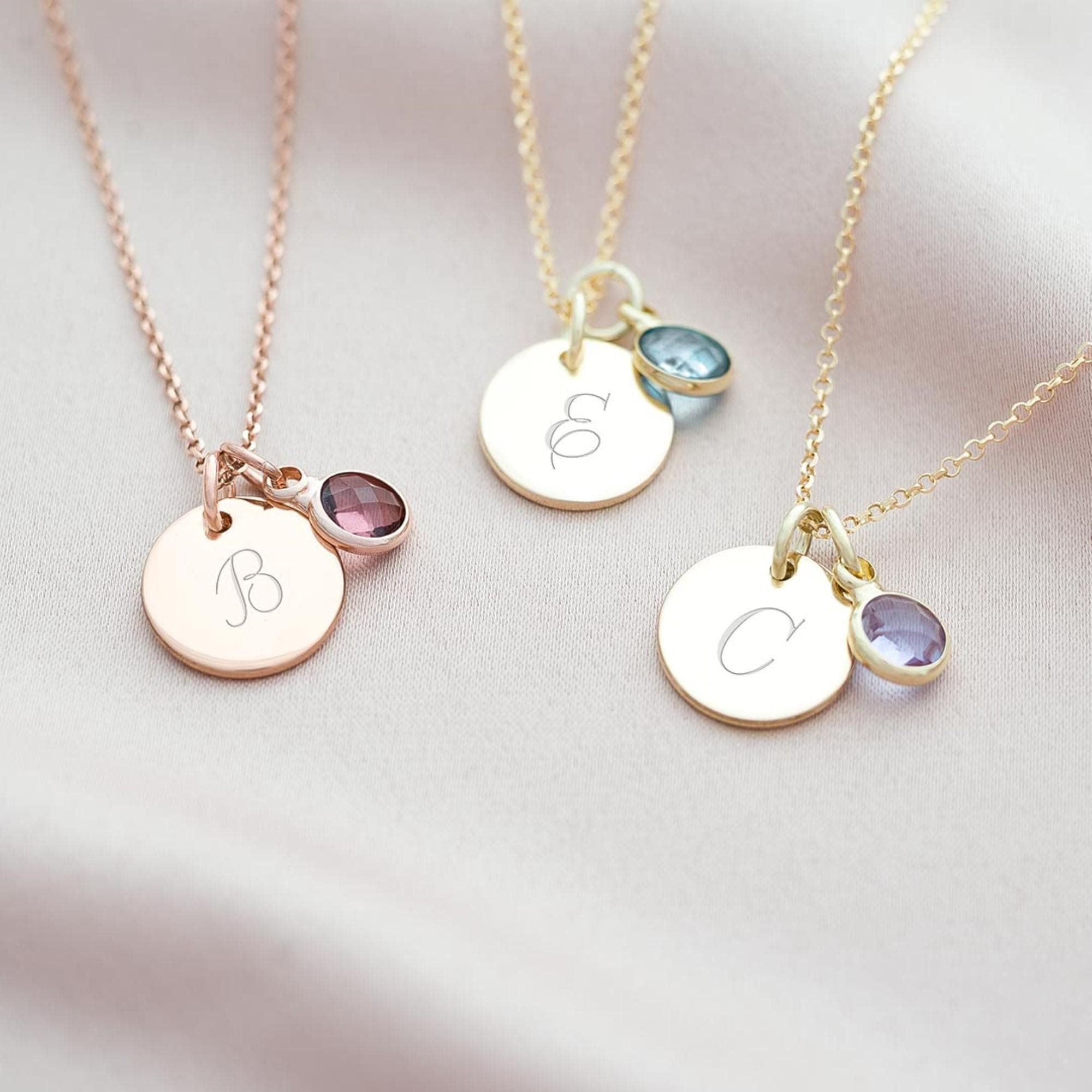 Bloom birthstone necklace discount
