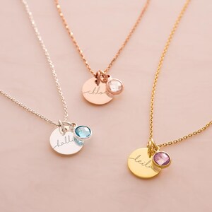 Personalised Secret Message Heart Birthstone Necklace ...