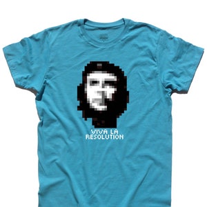 Che Guevara Pixel men's t-shirt - Viva la Resolution - Revolution shirt t-shirt - Classic line - 100% cotton 185 g/m2