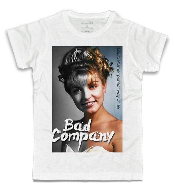 White T shirt Man and Woman Twin Peaks Laura Palmer Bad Company