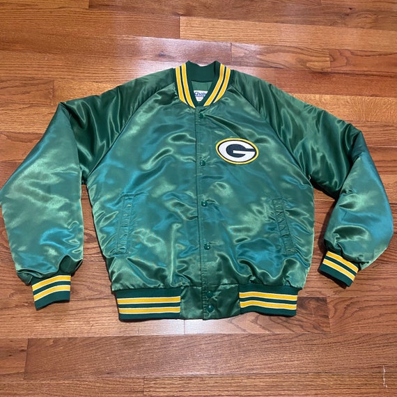 Chalkline Green Bay Packers Satin Jacket - Etsy Hong Kong